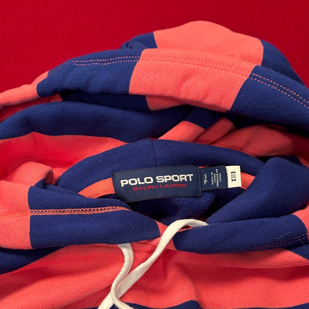 Polo by Ralph Lauren Striped Hoodie - Pink, Blue, Yellow - Picture 3 of 6